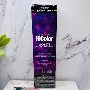 L'Oréal HiColor Violet  Dark‎ Hair Permanent Hair Color H19 True Violet 1.74oz